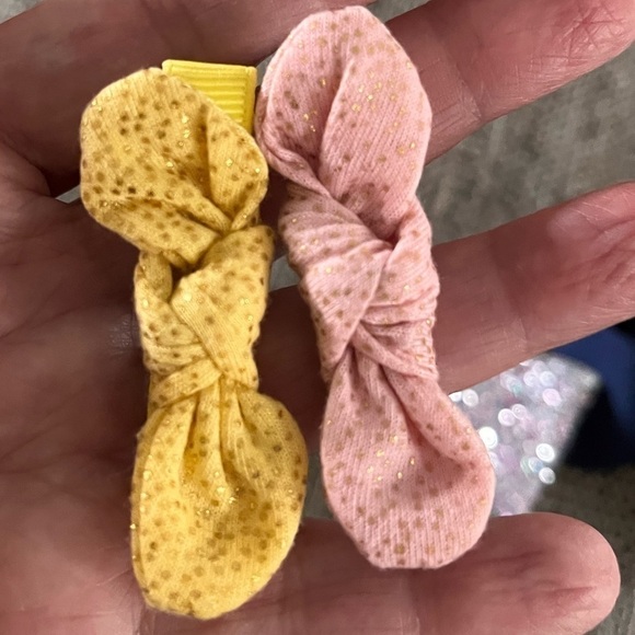 5 Hair bows Hairband girls glitter sparkle - Picture 8 of 10